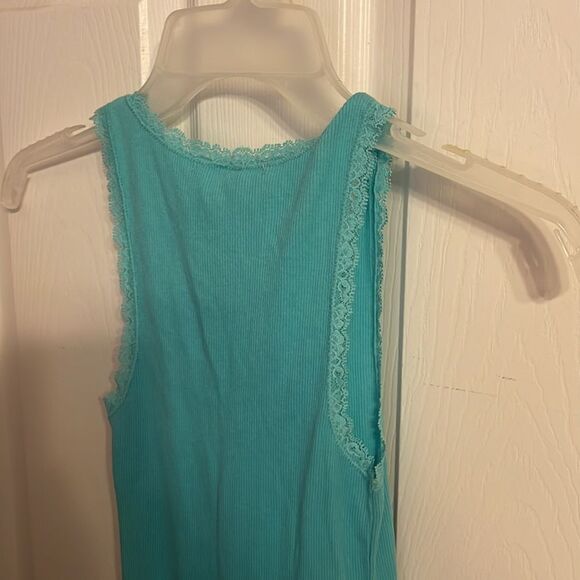 Victoria’s Secret Ribbed Tank Top Aqua Size XSmall NWT - Picture 6 of 7